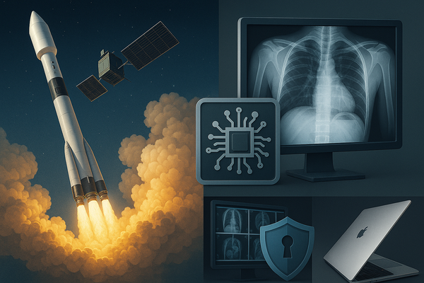 Satellite Rivalry, Smarter Healthcare AI, Security Breaches, and MacBook Design Flaws